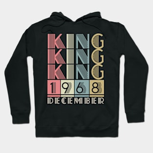 1968 - King December Retro Vintage Birthday Hoodie